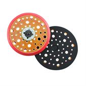 Bagskive - BACKING PAD MULTIHOLE - Smirdex - 150 mm - 53 huller - Red
